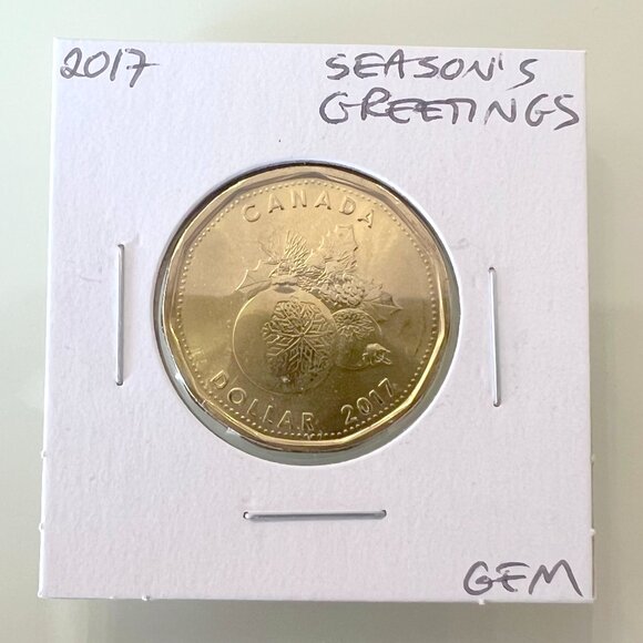 2017 O Canada, Wedding, Birthday, Newborn & Peace and Joy Special Strike Loonies - Picture 11 of 13